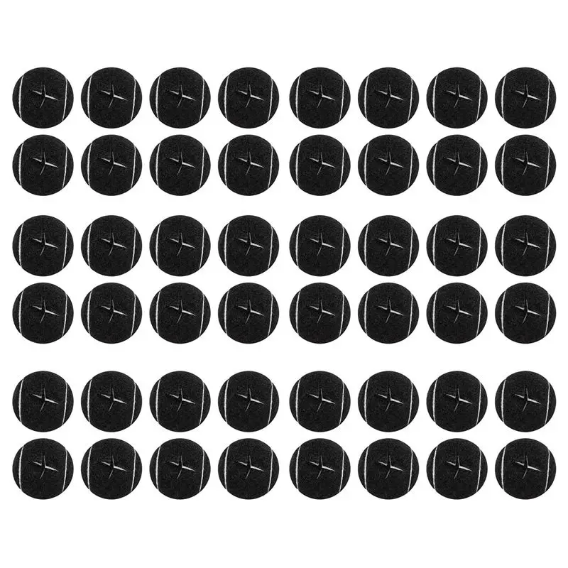 ABAH-48PCS Precut Walker Tennis Ball For Furniture Legs And Floor Protection, Heavy Duty Long Lasting Felt Pad Covering