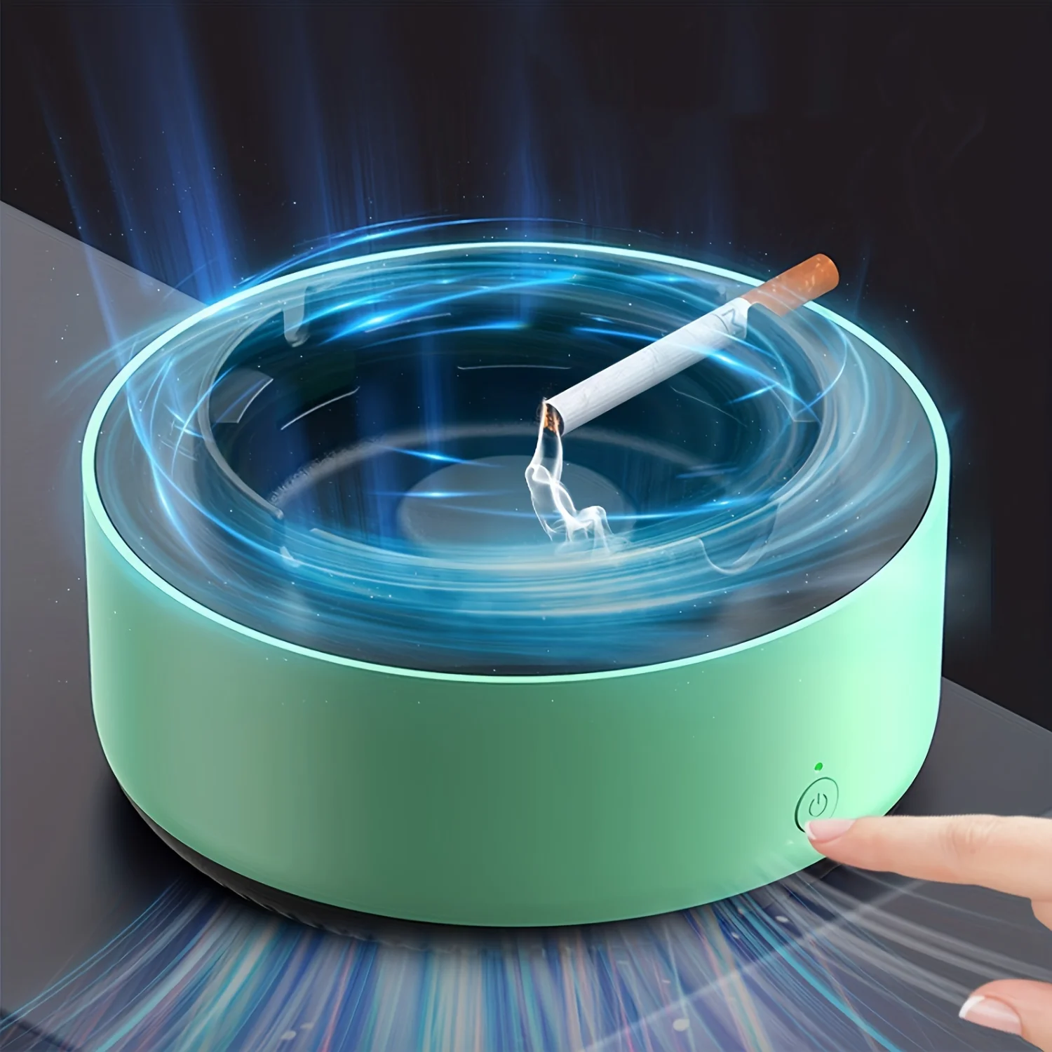 Smart Ashtray Air Purifier|Instantly Clears Second-hand Smoke & Odor|No Battery Included|Household Gadget|Perfect Holiday/Birthd