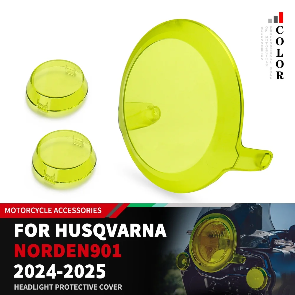 For Husqvarna Norden 901 Norden901 2024 2025 Headlight Protective Cover Headlight Guard Auxiliary Lamp Protection Accessories