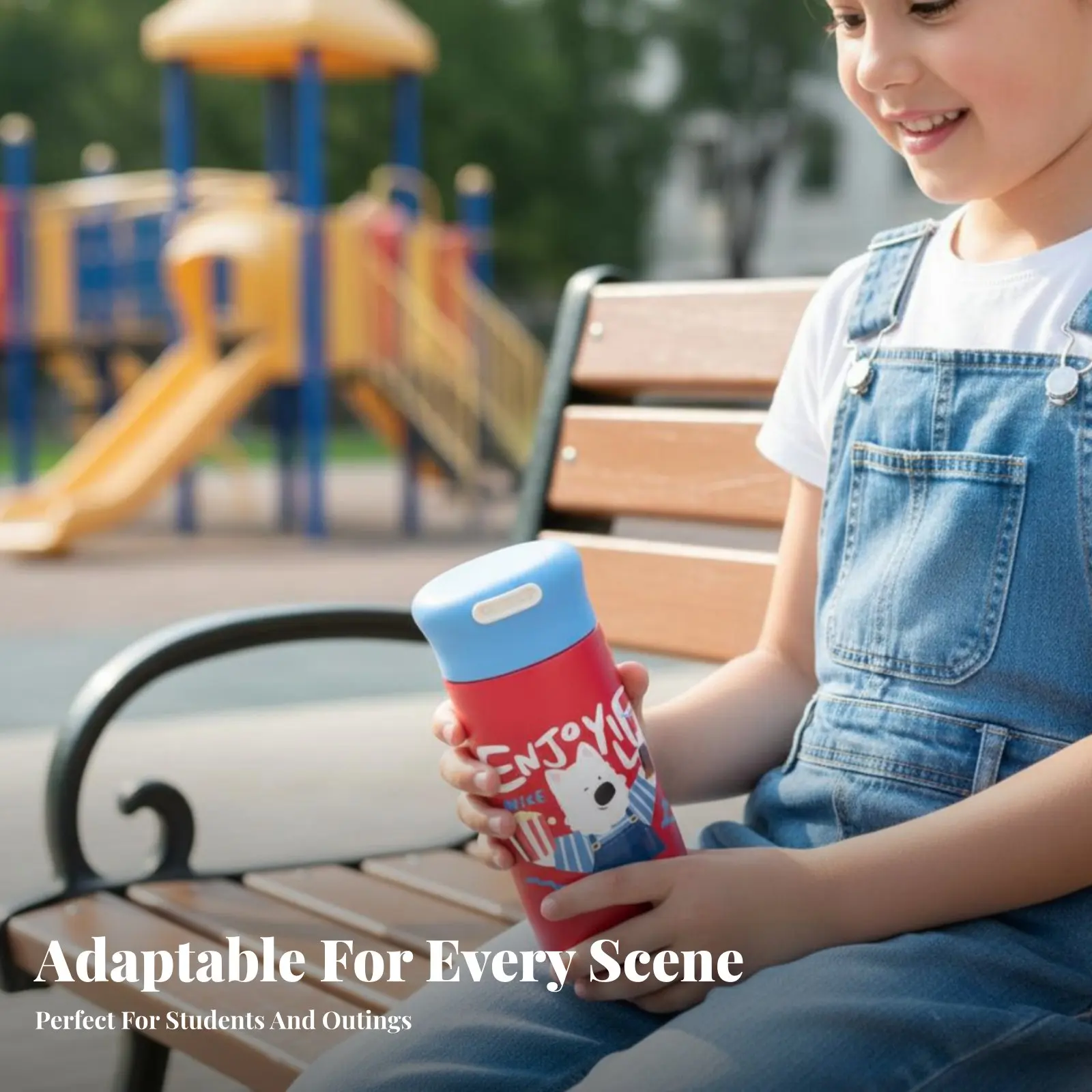 

Cartoon Insulated Mug, 304 Stainless Steel, Portable for Kids and Girls, Leak-Resistant, New Edition