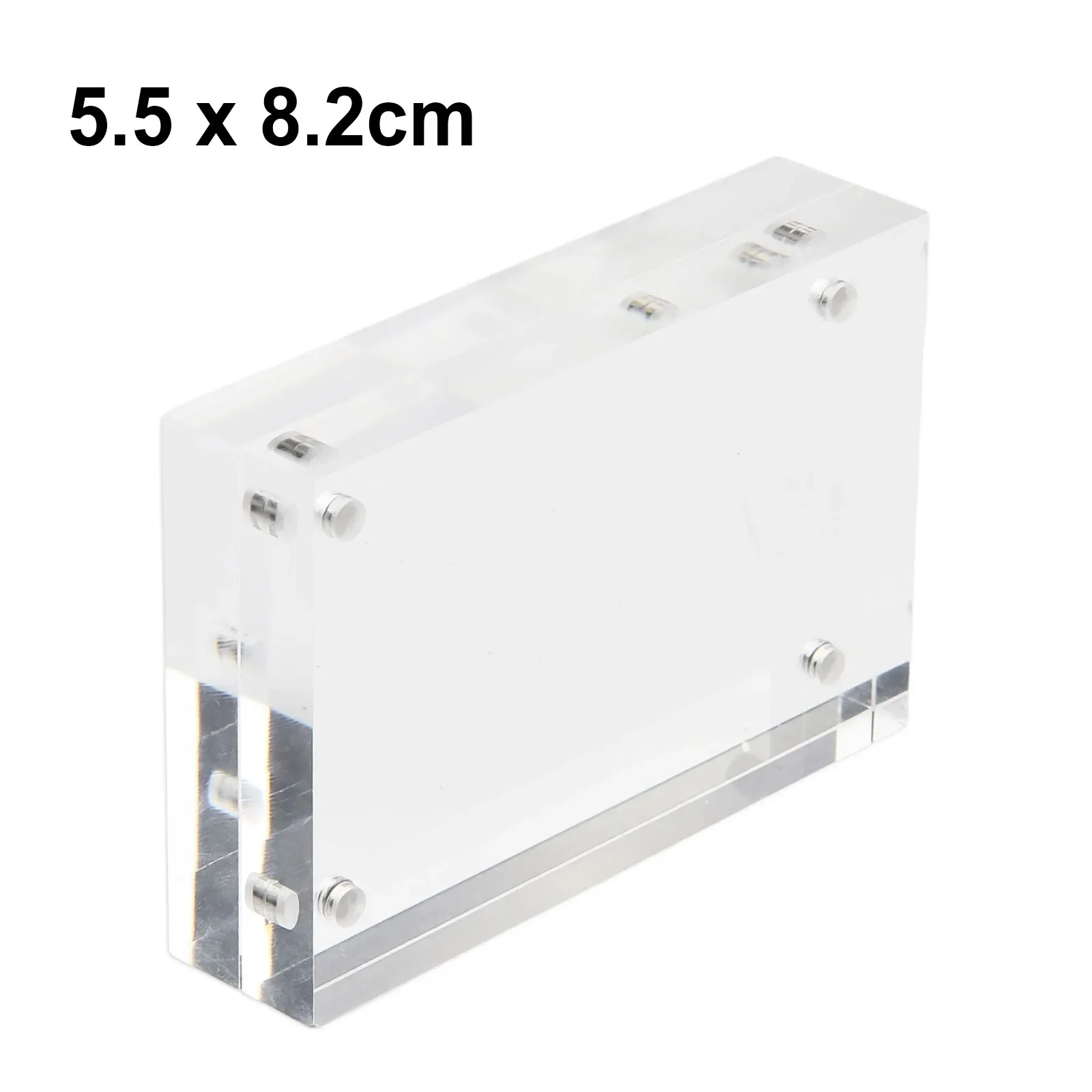Transparent Acrylic Picture Photo Frame Magnetic Photocard Holder Poster Display Stand Album Thick 10+10mm Photo Protection
