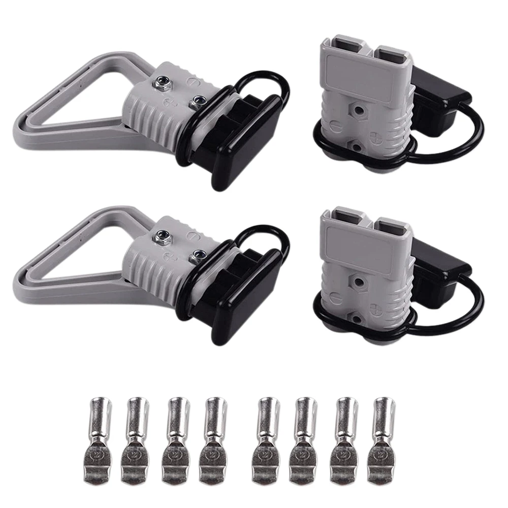 4Pcs 2 AWG 175A Battery Power Connector Cable Quick Connect Disconnect Kit for Anderson Connector for Car Bike Winch Trailer