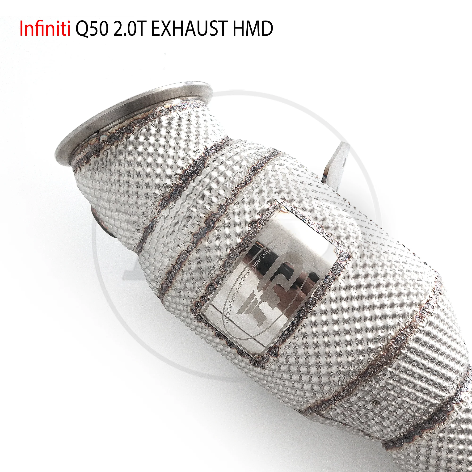 Выхлопная система HMD, водосточная труба с высокой пропускной способностью для каталитического нейтрализатора Infiniti Q50 2.0T без трубы Cat