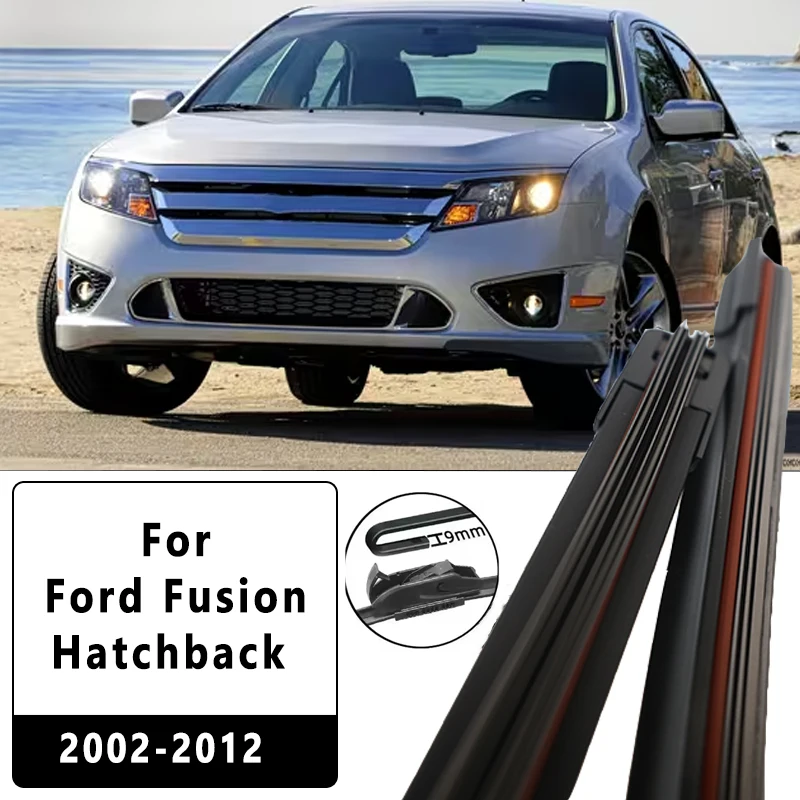 

Car Front Windscreen Wiper Blades Brushes Windshield Window Cutter Accessories 2PCS for Ford Fusion Hatchback 2002-2012 22"+ 16"