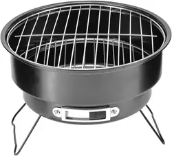 Portable Round Barbecue Grill Small Outdoor Circular Ice Pack Stove Grill Set with Handle for Home Kitchen BBQ Picnic Camping
