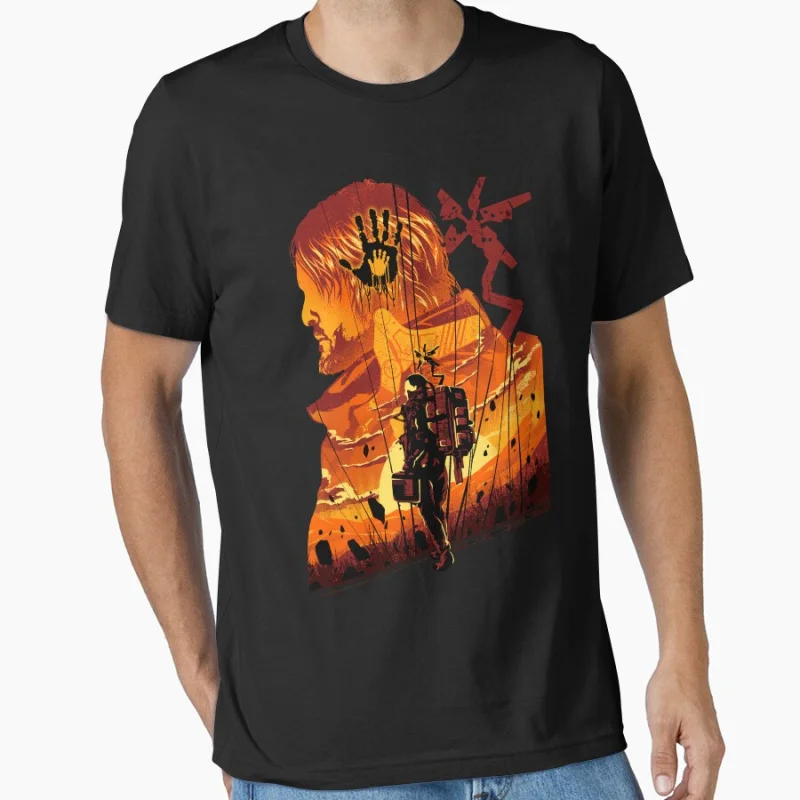 

Porter’s Path DEATH STRANDING 0204 Gift t shirt for fans Scary game Hideo kojima Graphic Clothes All size Tops S-6XL