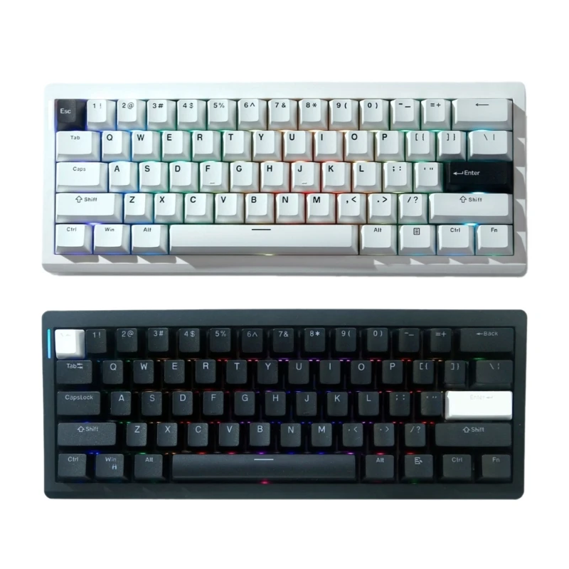 Professional 75% Mechanical Keyboard BT5.0/2.4Ghz/Usb C Gasket with Backlights