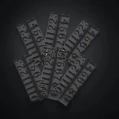 

6Sets Clock Arabic Number Repair Kit Durable Plastic Digital Numerals for DIY Wall Clock Replacement Accessories