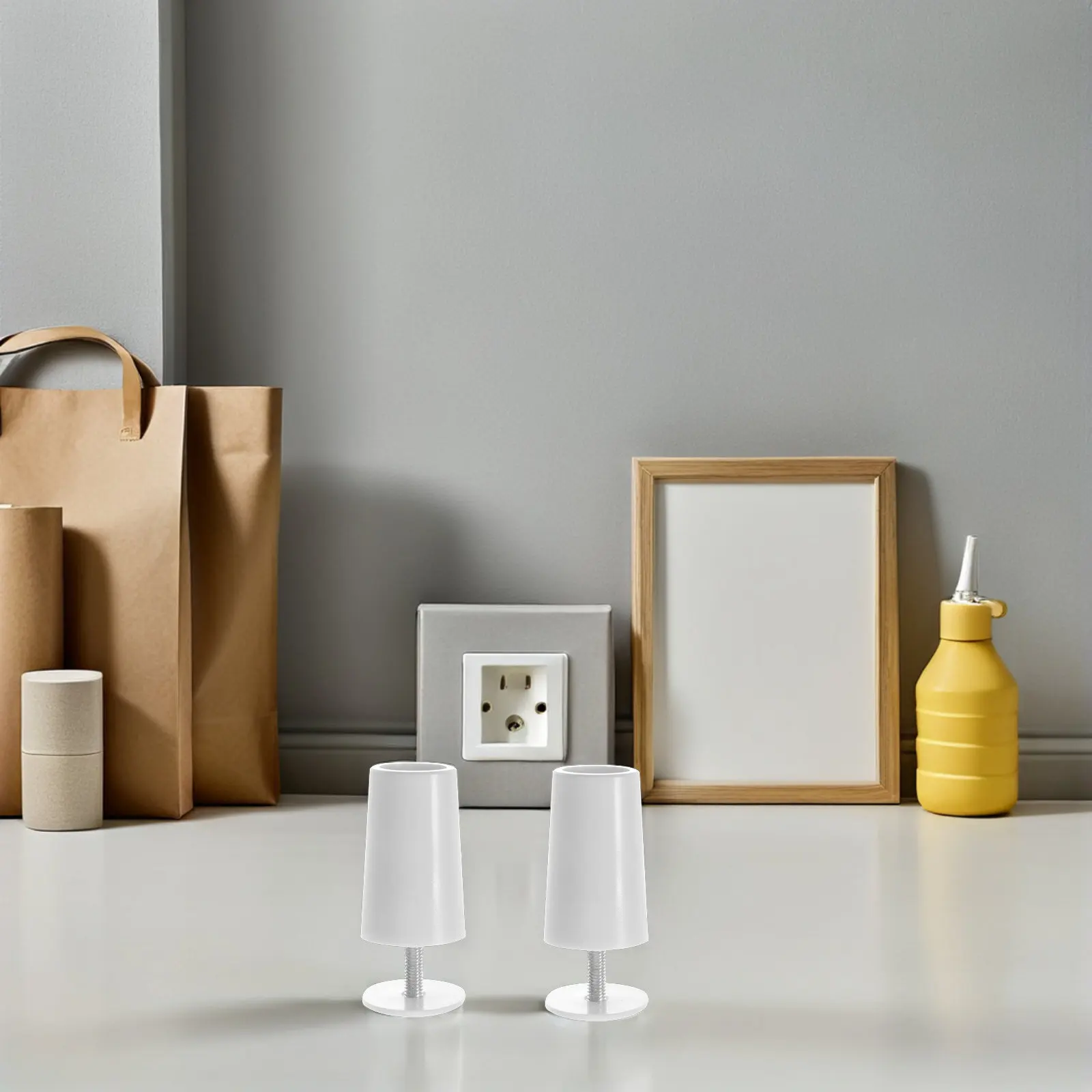 Ensemble de 2 butées pour stores, butée compacte à surface lisse pour stores enrouleurs, rideaux, volets de fenêtre, pièces de rechange.