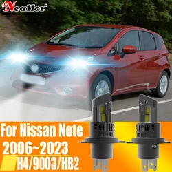 2pcs H4 HB2 9003 Led Headlight Canbus No Error Car Bulb High Power White Fog Light Diode Lamp 12v 55w For Nissan Note 2006~2023
