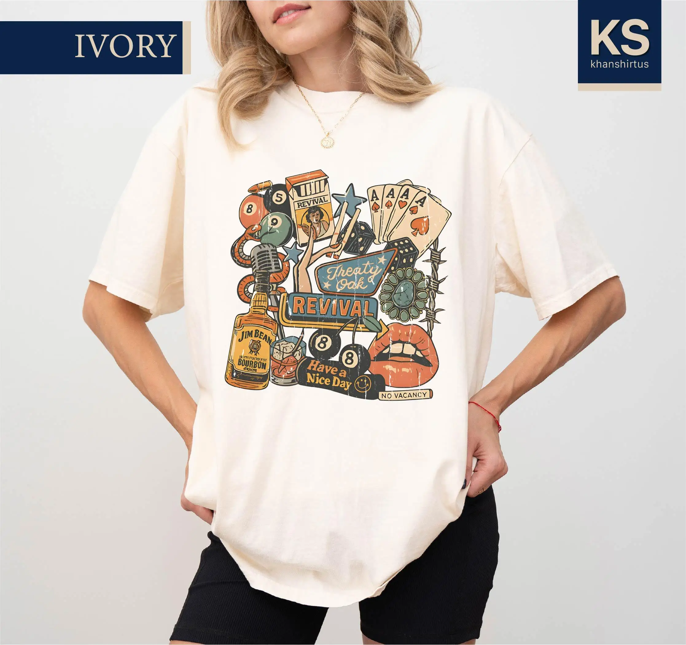 Treaty Oak Revival Colors T-Shirt, Western Music Tee, Music Lover Gift, Country Music Shirt