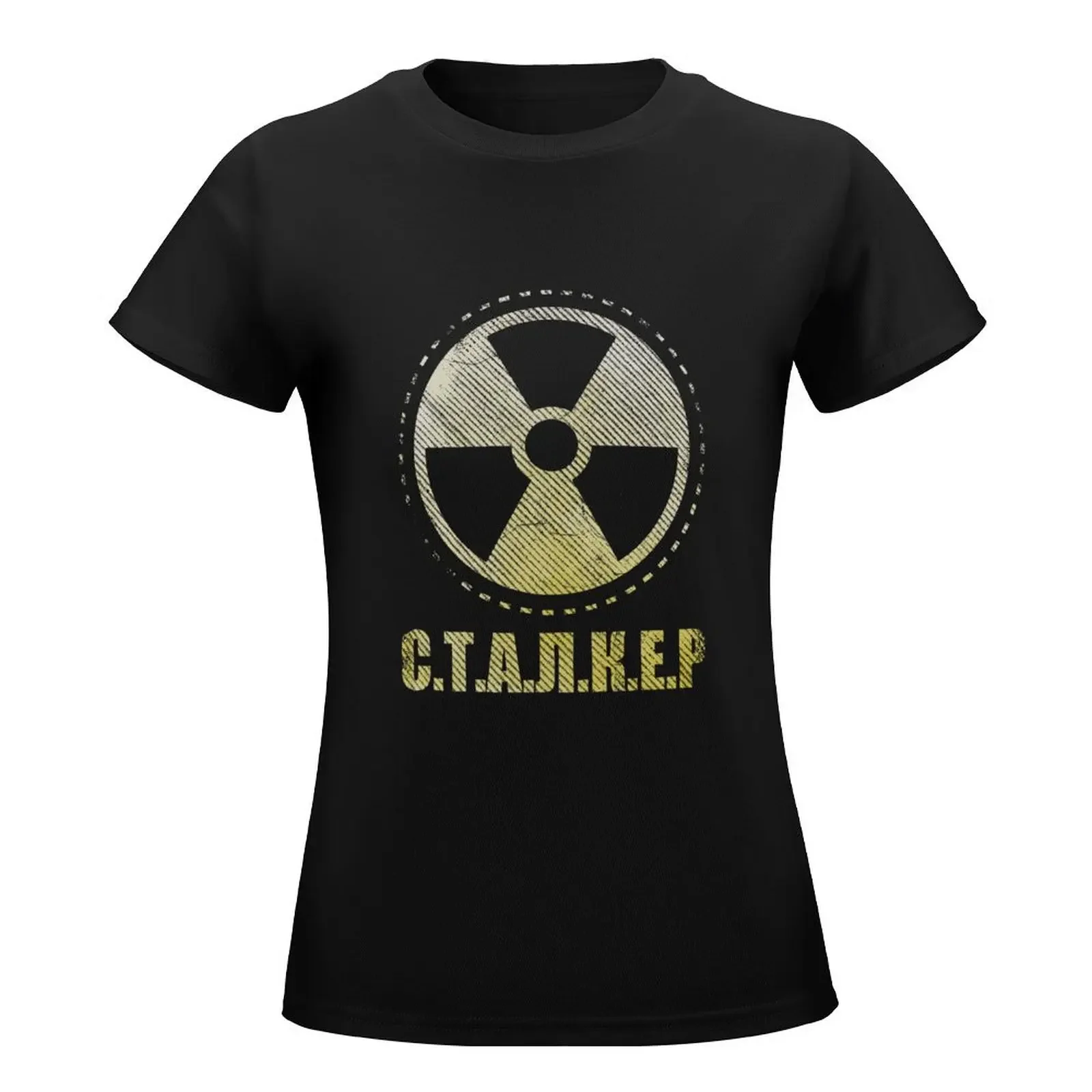 Loner Faction Patch - S.T.A.L.K.E.R T-Shirt oversized Female clothing aesthetic clothes summer clothes cotton t shirts Women