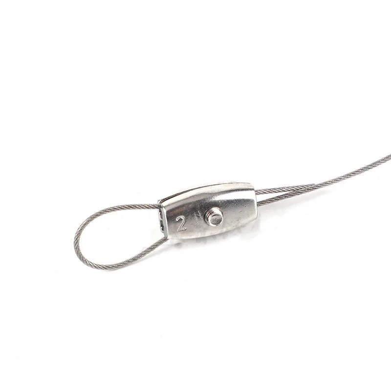 M2 M3 M4 M5 M6 Oval 316 Stainles Steel Wire Rope Cable Clamp Double Strand Wire Ferrule Crimp Sleeve for Steel Cable Connection