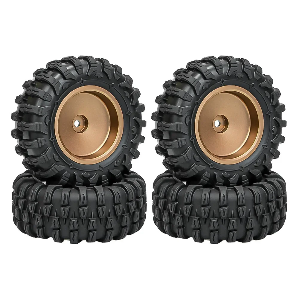 

Aluminum Alloy 1.3 Inch Beadlock Wheel Rim Tire For 1/24 Fms24 Axial Scx24 1/18 Trxs Trx4m Trx4-m Rc Crawler Car Tire