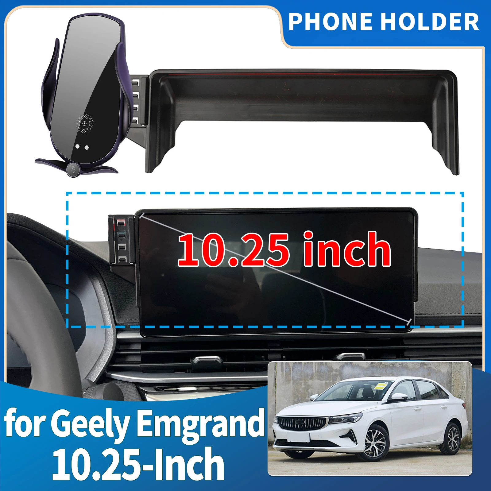 

fit for Geely Emgrand 10.25-Inch Integrated Screen Mount Phone Holder Mount Car accessoires
