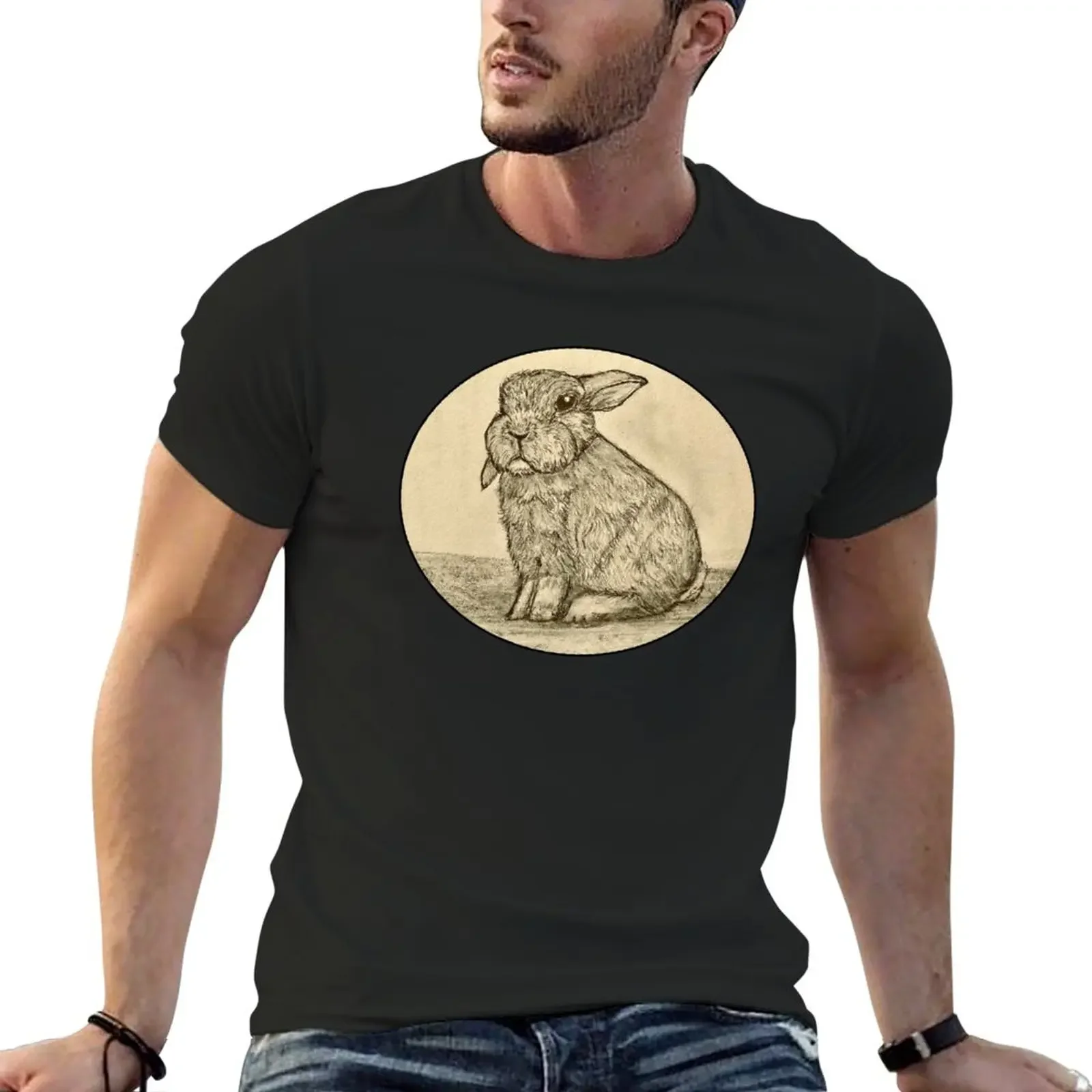 Sepia Bunny Rabbit T-Shirt Aesthetic clothing sweat mens t shirt graphic