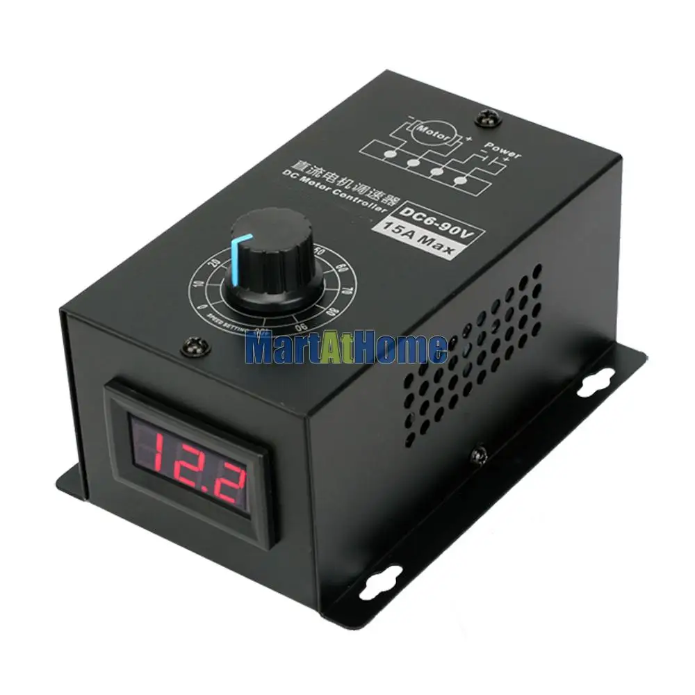 DC Motor PMW Speed Regulator Controller DC 6-90V Universal Positive Reversal Support PLC Controlling Reverse Protection