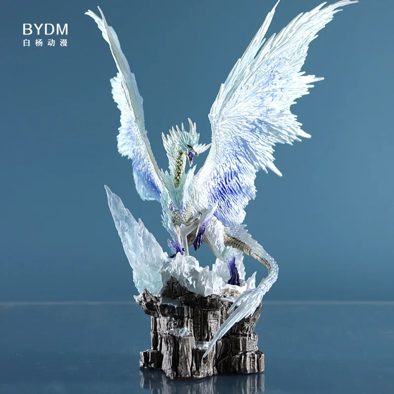 

Monster Hunter Rise Series Handheld Ice Curse Dragon Game Peripheral Ornament Model Dragon Shaped Monster Movie Peripheral Doll