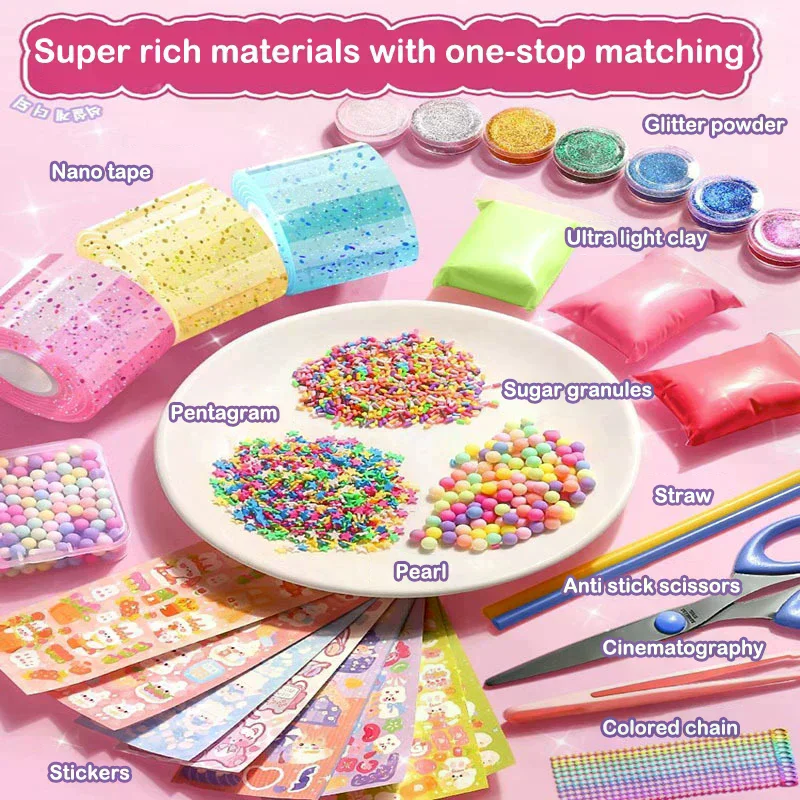 DIY Craft Pinch Toy Making Blowable Bubble Tape Non-marking Double-sided Adhesive Reusable Color High Sticky Nano Tape