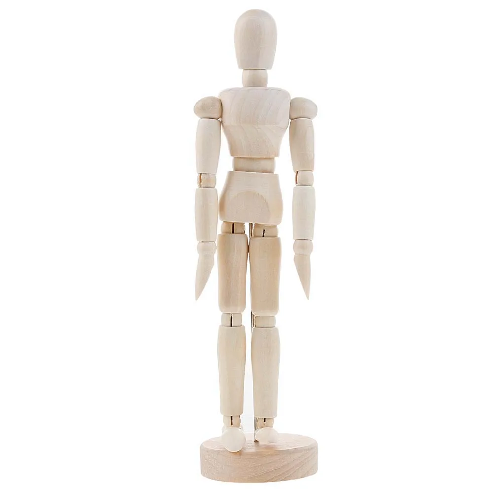 Male Human Art Models Sketch Draw Movable Limbs Artist Home Decor Figure Model Wooden  Mannequin Action  Figures