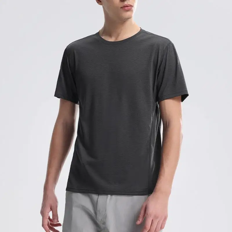 

Men's ort Sve round Ne Running T-irt Polyester Qui Dry Sport Fitn Summer New Sle Workwear orms Clothing