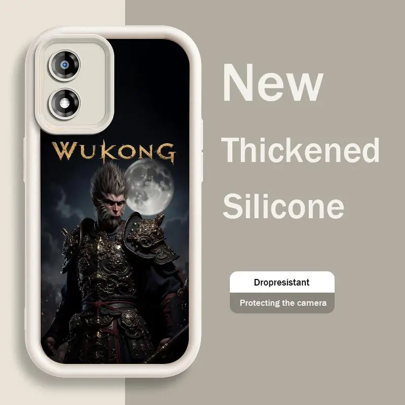 E13 WUKONG Silicone Phone Case For Motorola Moto E40 E32 E30 E22i E22 E13 Shockproof Protection Back Cover