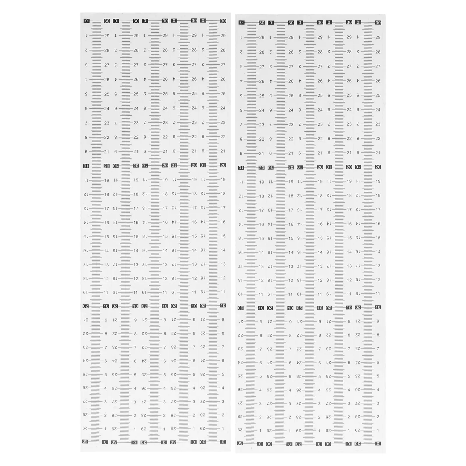 20Pcs Self Adhesive Ruler Sticker Waterproof Adhesive Measuring Tape Peel Stick Tape for Drafting Table DIY Woodwork Accurate