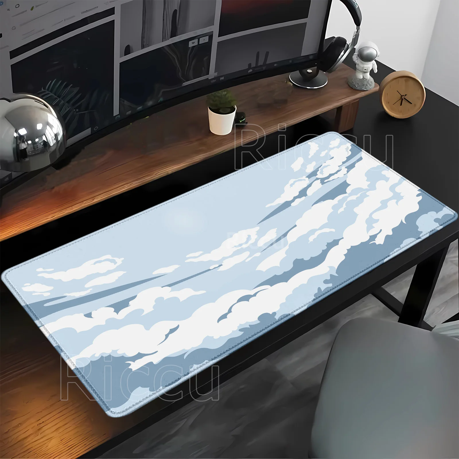 

Cloud Large Mousepad Gamer Keyboard Rug Landscape Pc HD Printing Mouse Pad Natural Rubber 400x900mm offices accessories Desk Mat