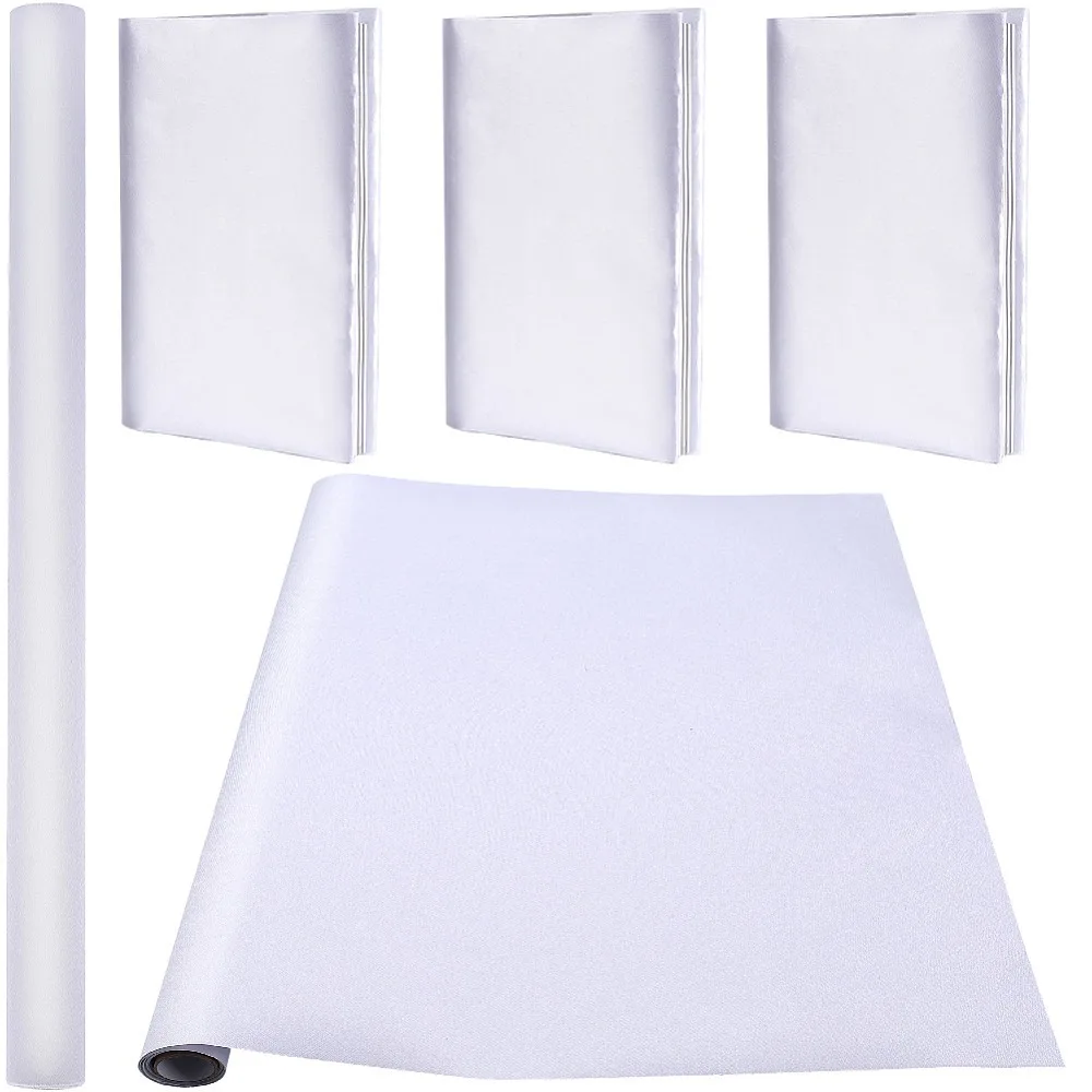 1.1M Silk Cloth Book Covers Notebook Wraps White 420x0.2mm