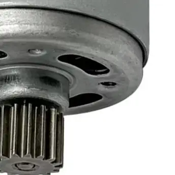 12V 550 Motor mit 16 Zähnen für elektrischen Ratschenschlüssel, Ersatzteil für Elektrowerkzeug, silbernes Metall-DC-Motorteil