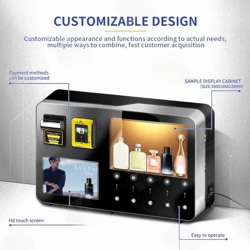 Customized 24 Elegant Advanced Technology Perfume Vending Machine for Luxury Hotels and Resorts