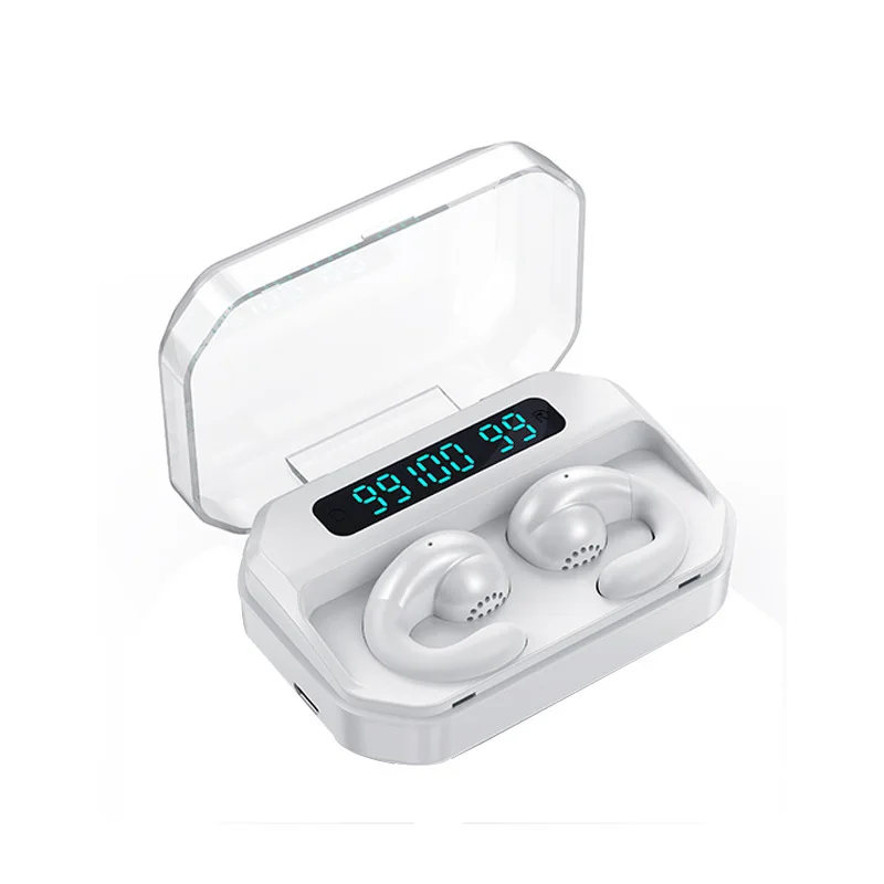 سماعات بلوتوث توصيل العظام مع شاشة عرض البطارية المتبقية - سماعات بلوتوث بمفهوم جديد