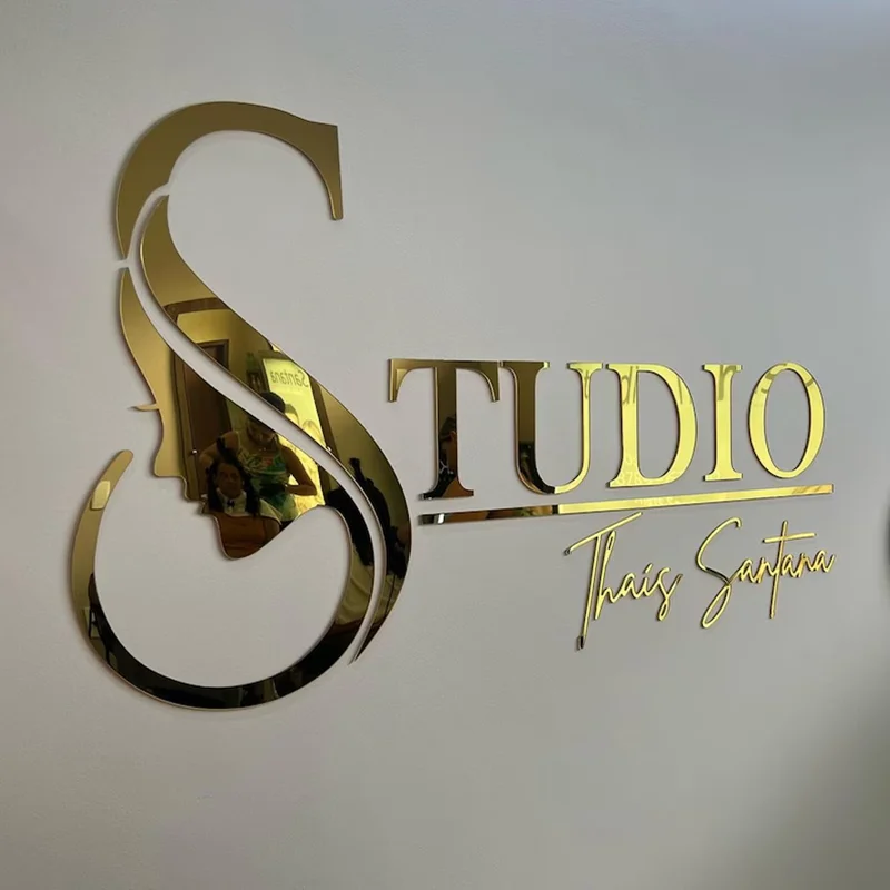 Custom Business Logo 3D Acrylic Beauty Salon Nail Hair Studio Sign Office Backdrop Decoration Company Name Advertisement Signage