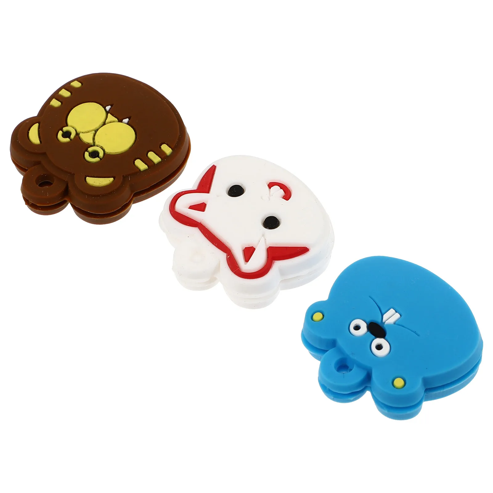 

3pcs Tennis Racket Vibration Damper Silicone Animal Pattern Dampener Racquet Damping Tool Supplies Minimize