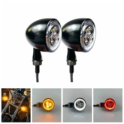 Motorcycle 3 in 1Bullet LED Turn Signal Light 1000 DF LED Blinker Indicator White Running Light Rear Brake Stop Turning Light