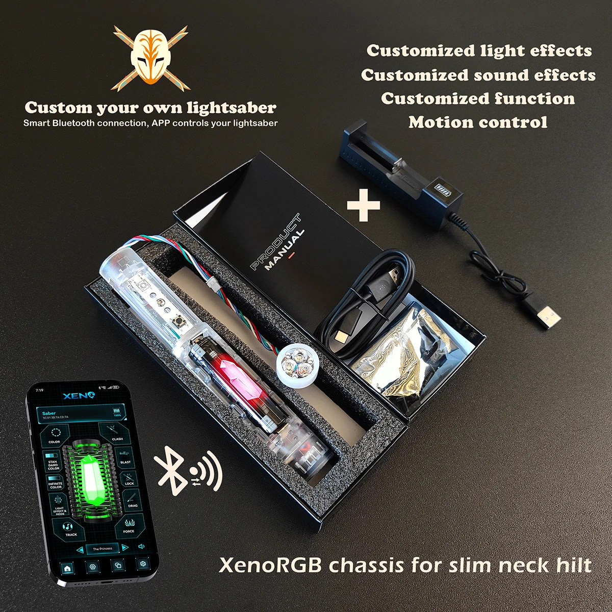 

Lightsaber Chip Proffie Soundboard Kit RGB NeoPixel Core Xenopixel3.0 All Smooth Swing Electronic Hilt Force Blaster Saber Laser