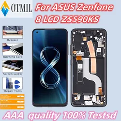 5.9'' Original For ASUS Zenfone 8 LCD ZS590KS ZS590KS-2A007EU I006D Display Touch Screen Digitizer Assembly For ASUS ZS590KS LCD