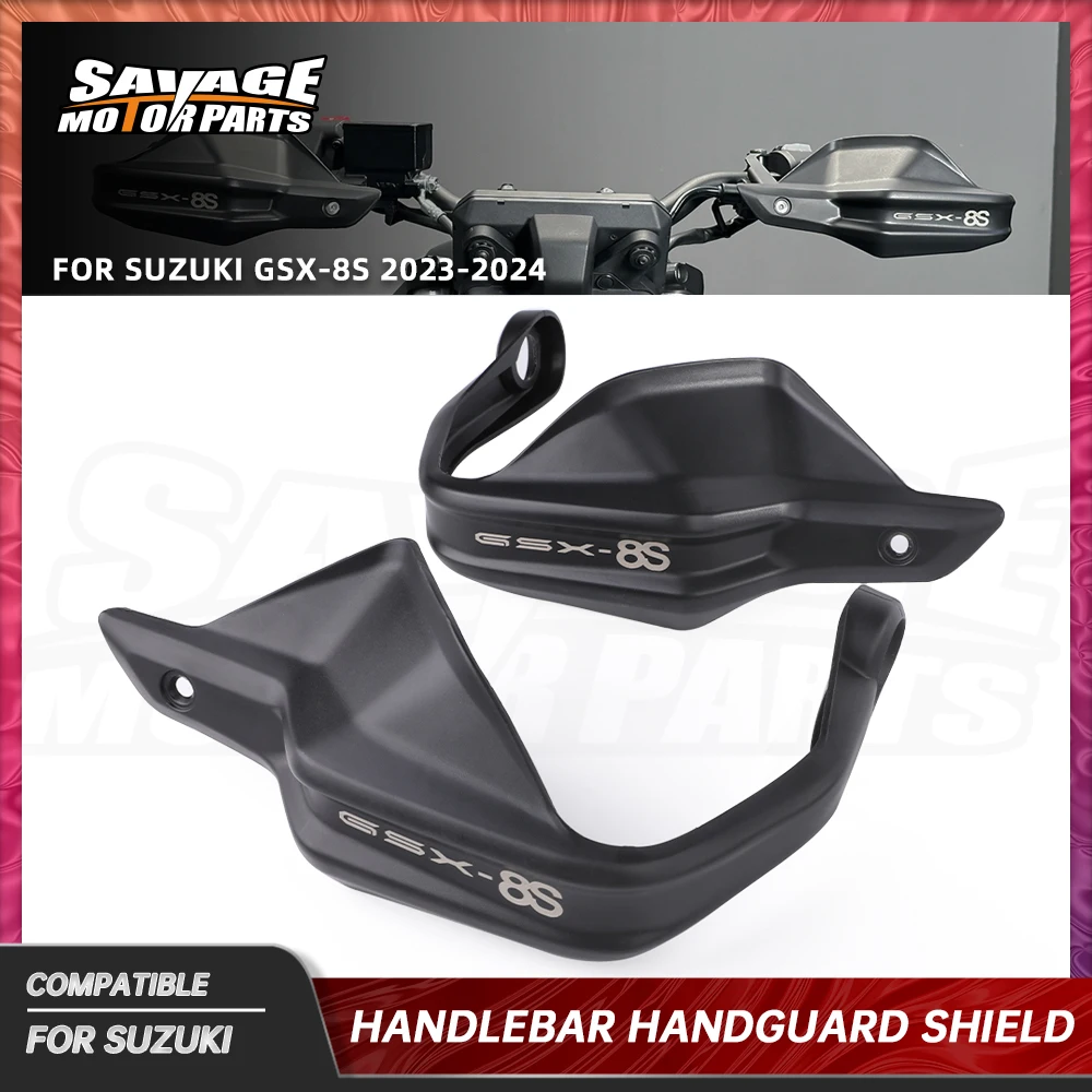 GSX8S 2024 المقود Handguard لسوزوكي GSX-8S 2023 دراجة نارية اكسسوارات قفازات واقية لليد الرياح منحرف مقبض رافعة حامي