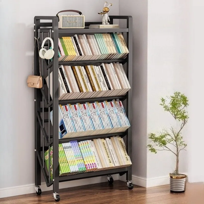 ei-multi Bookshelf Floor household metal shelves Removable Space Saving estantera metlica galvanizada living room furniture-