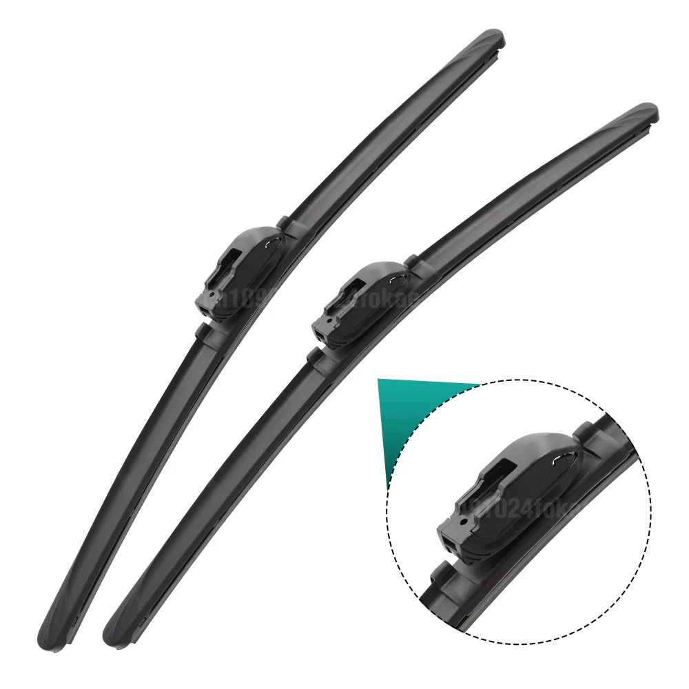 Silicone & rubber  Front Wiper Blades Set For Mini Cooper S One R50 R53 Clubman R55 Windshield Windscreen Window 19