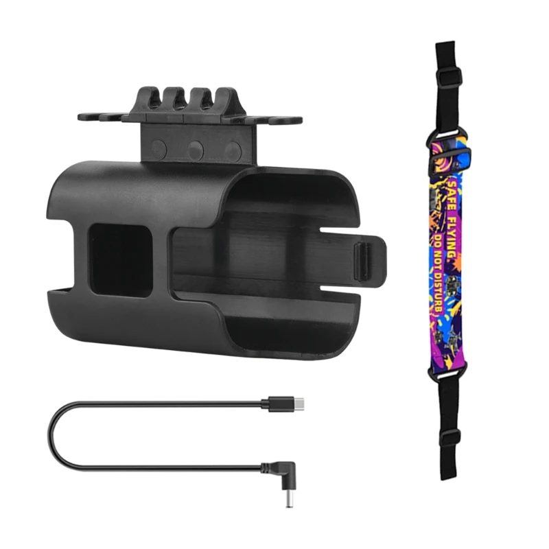 バッテリー クリップ ホルダー 充電ケーブル ヘッド ストラップ付き Avata Goggles2 フライト用 電源コード 電源を整理整頓 H7JF