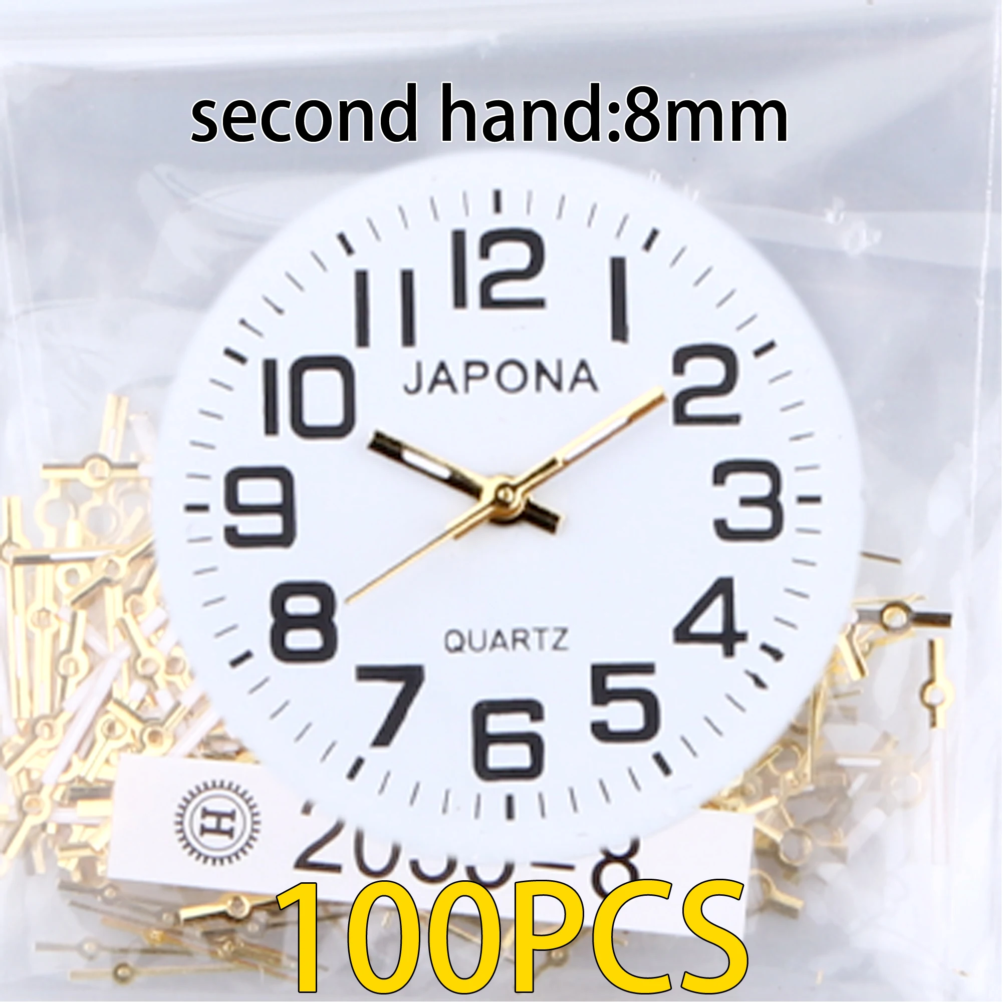 100pcs watch hands Gold and White Watch hand Watch pointer 2035 watch hand, applicable PC21 hand sl68 hand gl68 hand sl39 hand