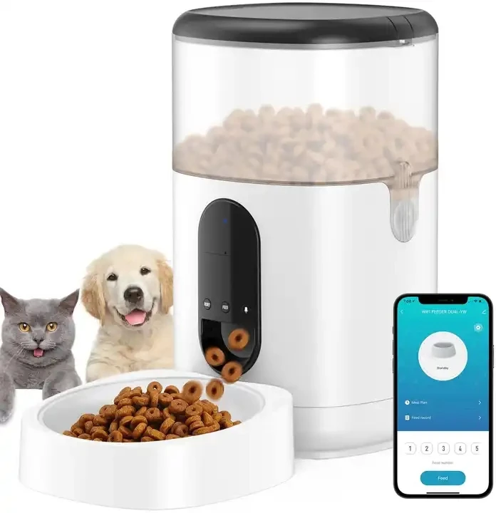 Tuya Remote Control APP Video Camera Smart Pet Feeders 6L Automatic Pet Feeder Wifi Connected Smart Pet Feeder with Voice Record