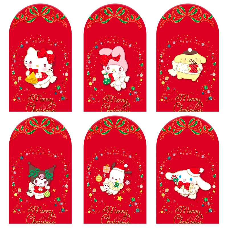 

Hello Kitty Christmas Theme Arch Backdrop Cover Festive Scene For Kids Birthday Baby Shower Photo Booth Decor Background