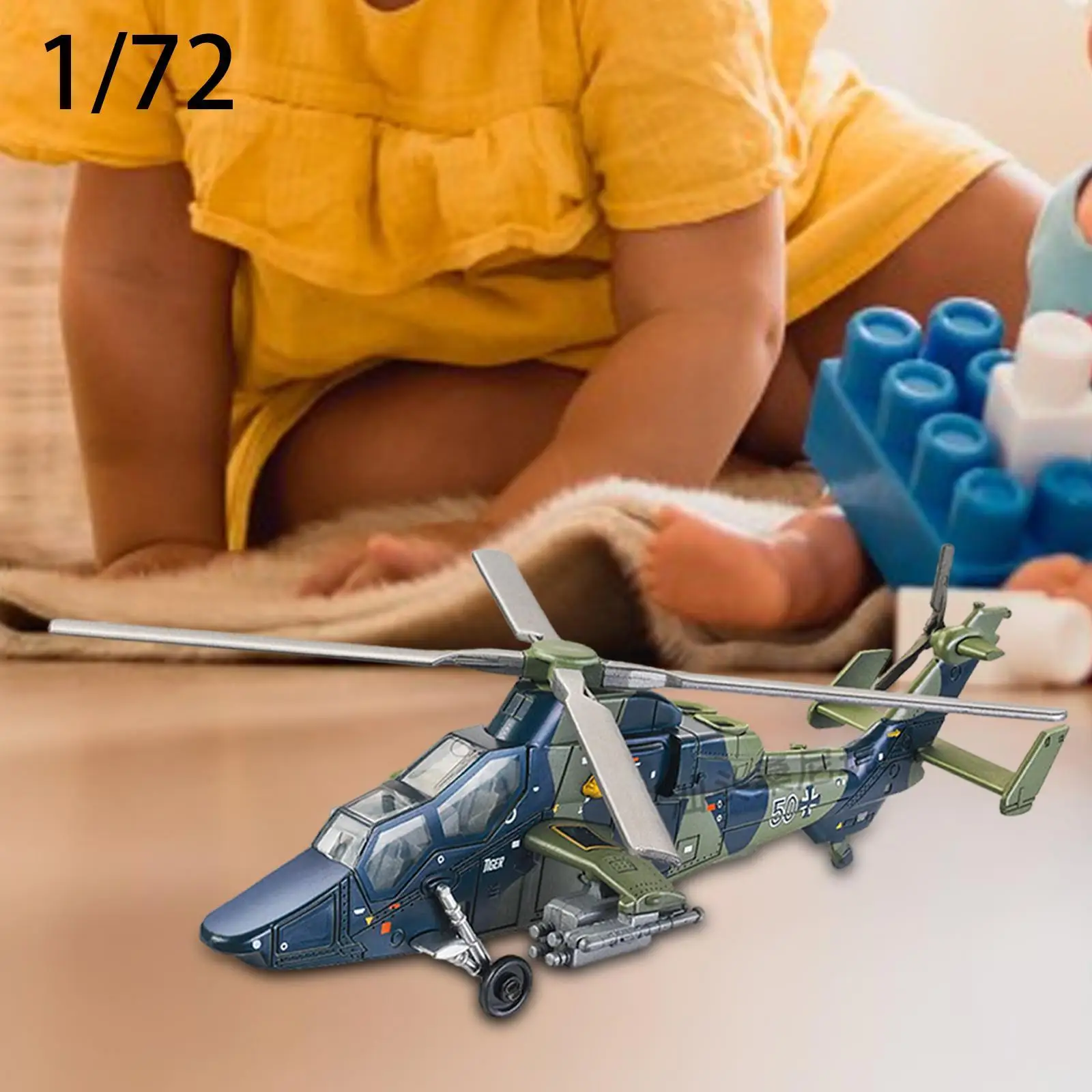 Helicopter Model Toy Desktop Decor Ornament Holiday Present Aviation Simulation Kids Toy Pretend Play Airplane Model Boy Girls