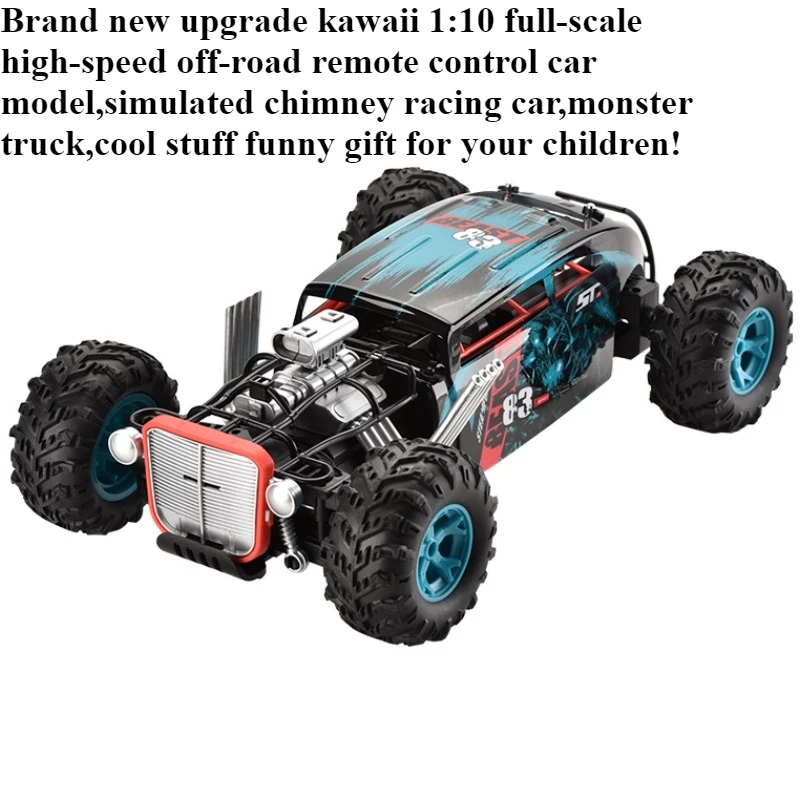 Cool Stuff Toy Car Funny Gift-Kawaii 1:10 High-speed 4WD Off-road Rc Cars,Remote Control Car Model,Monster Truck,Toys for Kids