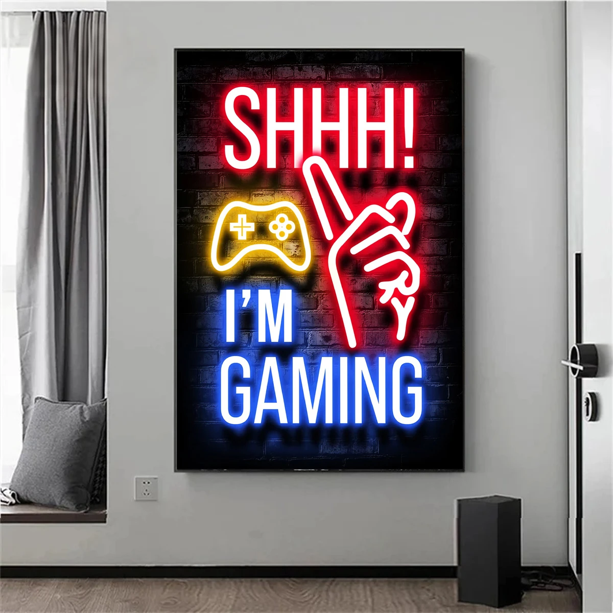 Affiche néon cyberpunk adaptée - Esports Gaming Wallpaper avis et prix