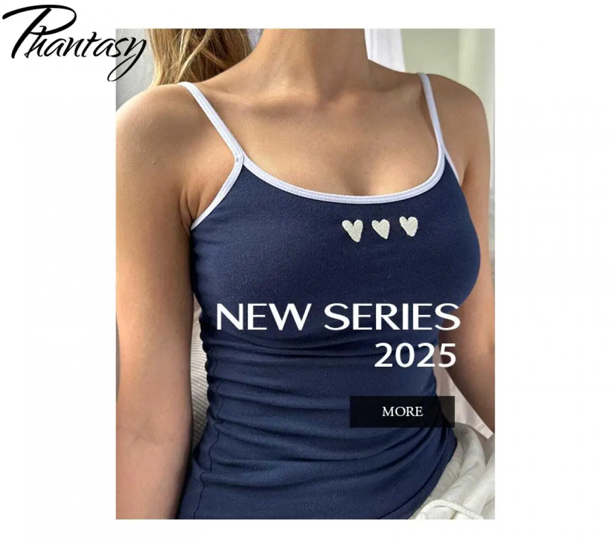 Phantasy Y2Kผู้หญิงTop Camisolesเสื้อลําลองเสื้อแขนกุดเซ็กซี่สีทึบเสื้อยืดผู้หญิงเสื้อผ้า2025ฤดูร้อน