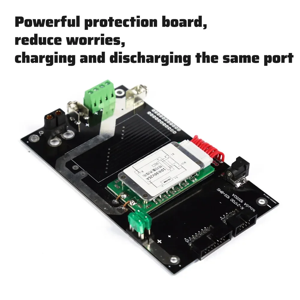 BMS 10S 36V 25A/50A 21700 Battery Charging Box - DIY UPS Power Bank Storage Case with Unlimited Layer Capacity for Power Wall