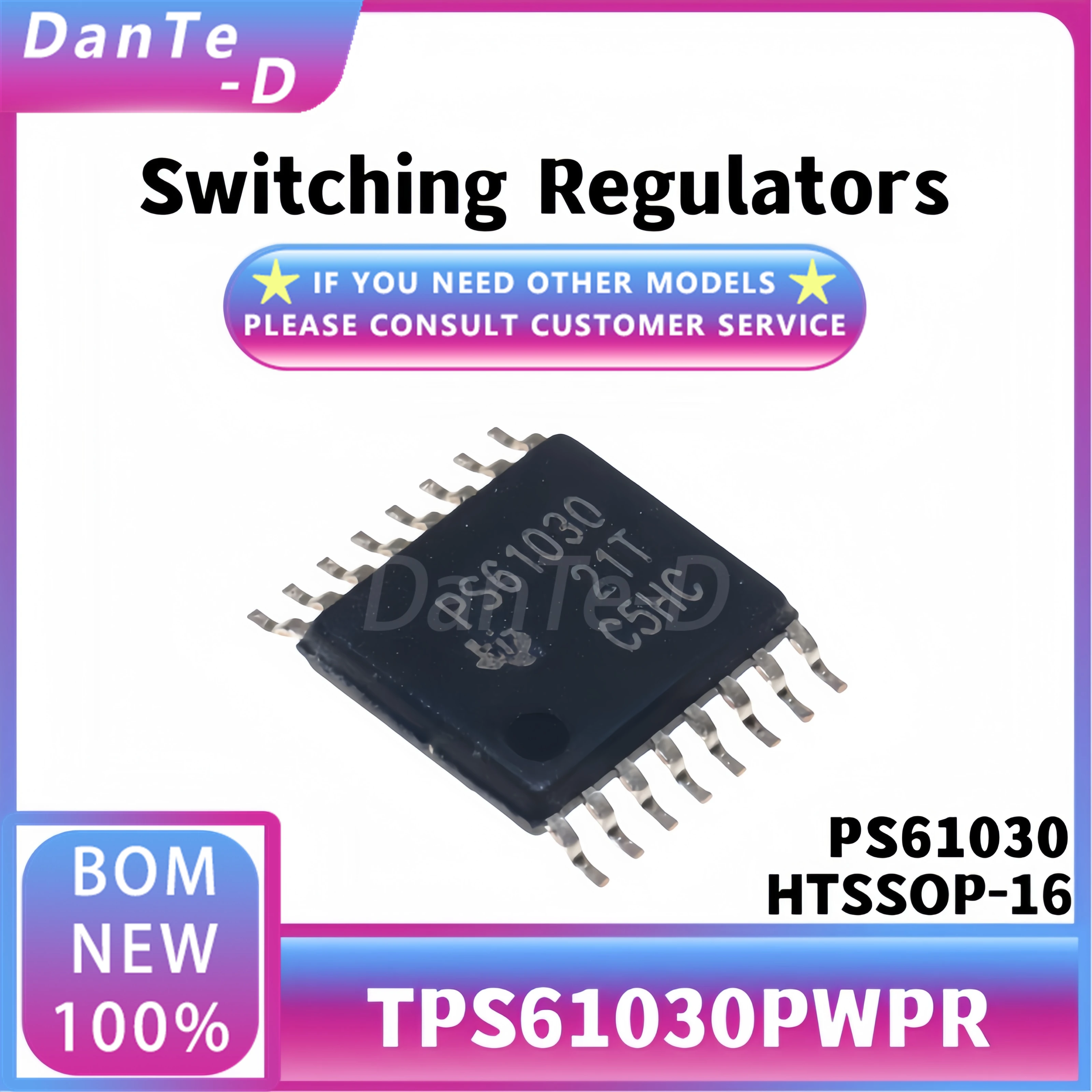 TPS61030PWPR HTSSOP-16 Silkscreen PS61030 Boost Converter Chip Original Authentic